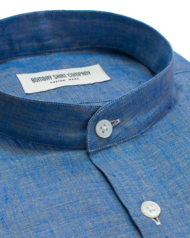 Buy Men's Blue Linen Shirts Online Blue Linen Shirts For Men